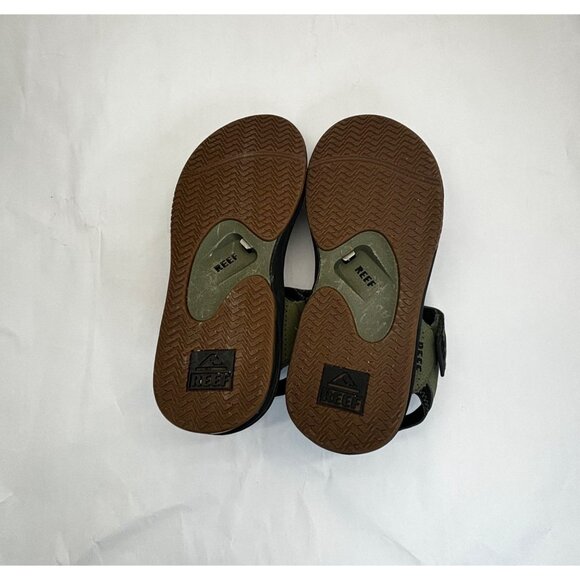 Reef Mens size 8 Fanning Baja Bottle Opener Sandal, Olive green, - Picture 9 of 9